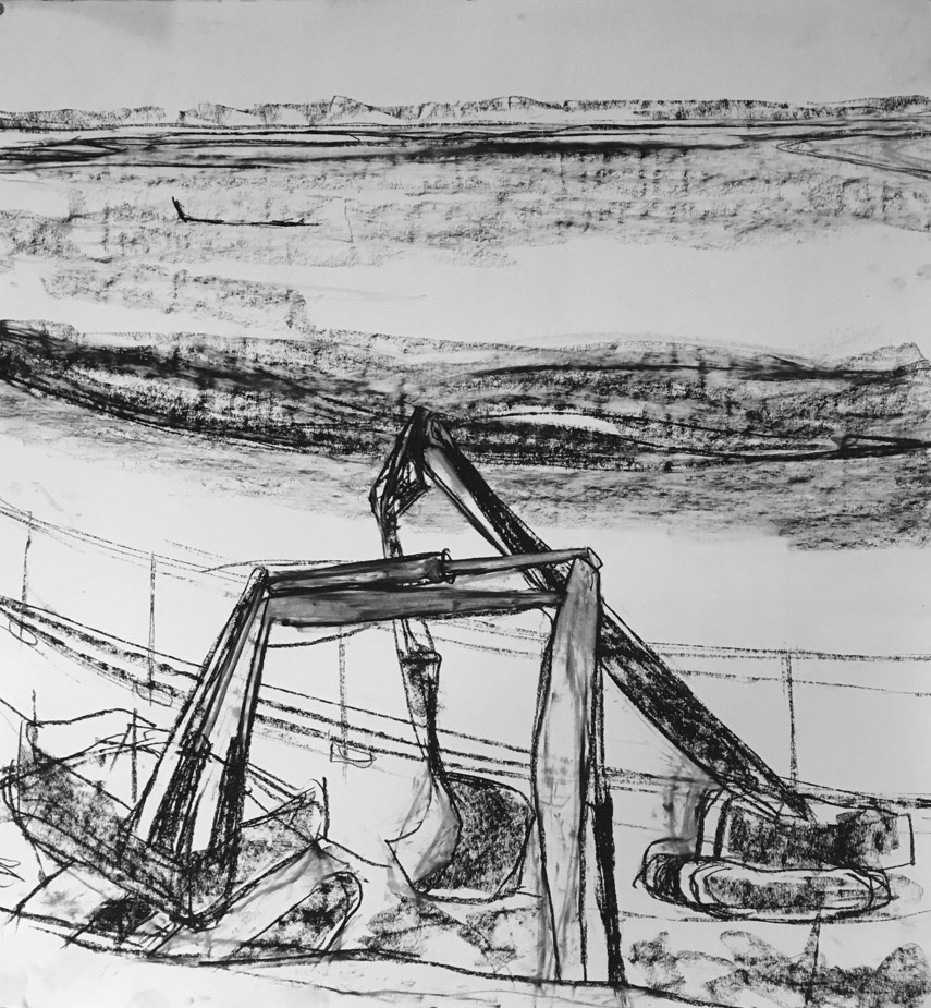 Mistley Quay Drawing Triptych pt.2